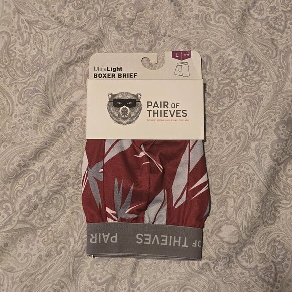 (4) Single Packs of Men's PAIR of THIEVES Boxer Briefs - Large - 34-36 - Picture 4 of 6